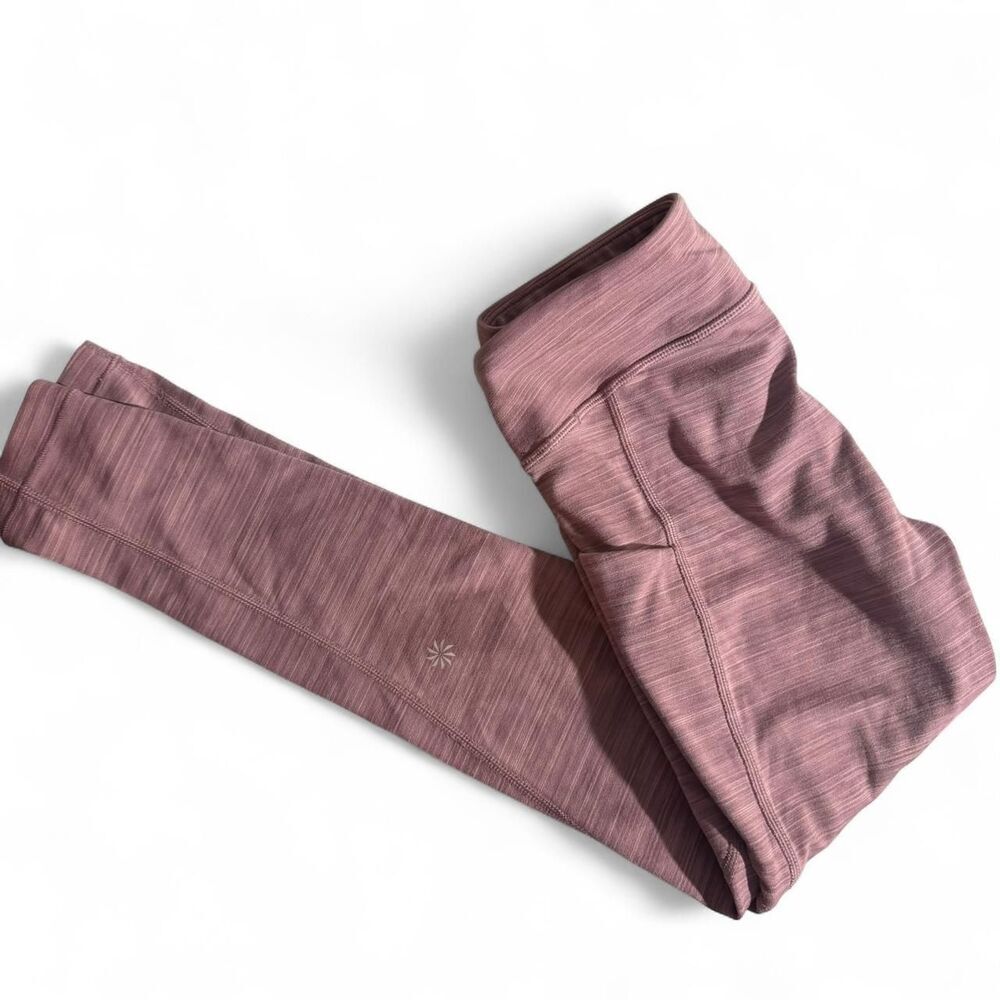 Athleta girls stash your treasures dusty pink leggings Size M